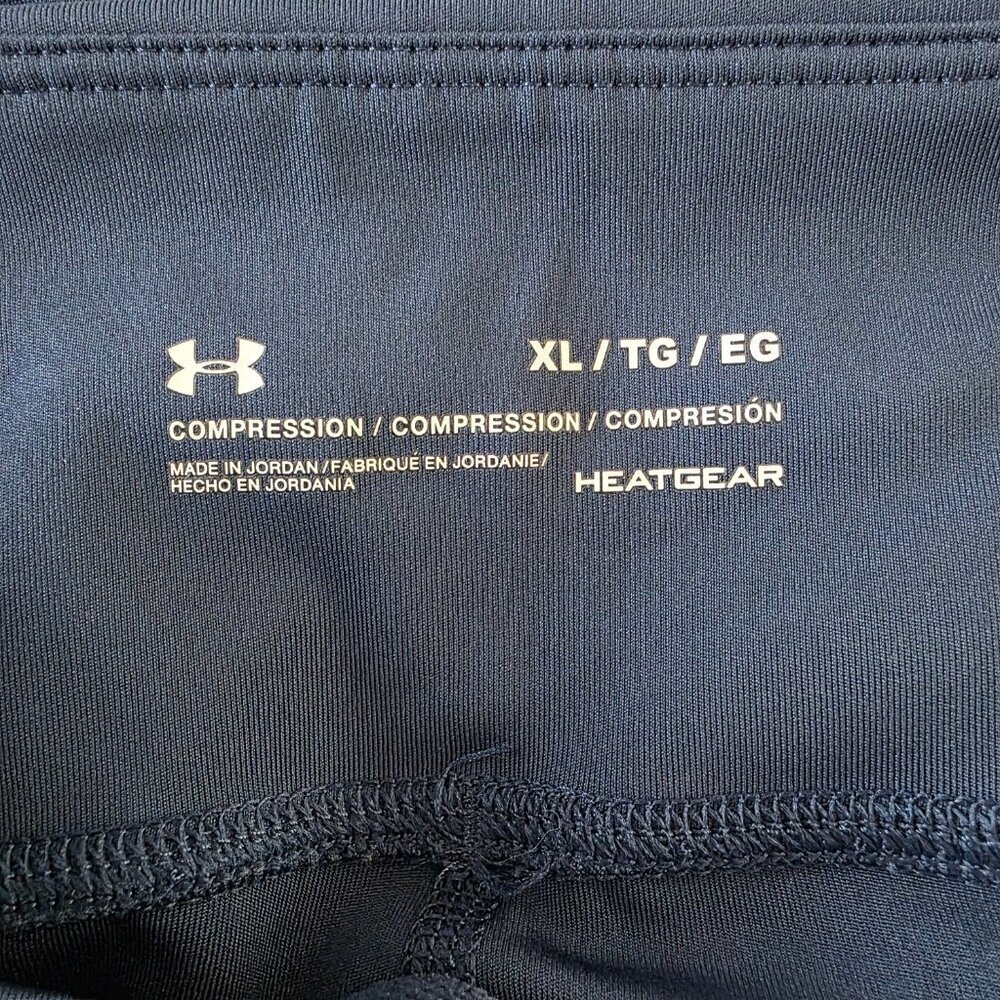 Under Armour Women's Navy Blue Heat Gear Compression Leggings Size XL - Picture 3 of 12